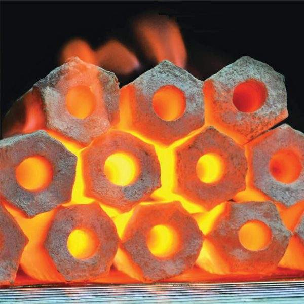 Hardwood Charcoal Briquettes Hexagonal